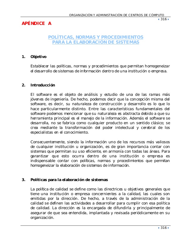 ejemplo de un manual de politicas normas y procedimientos