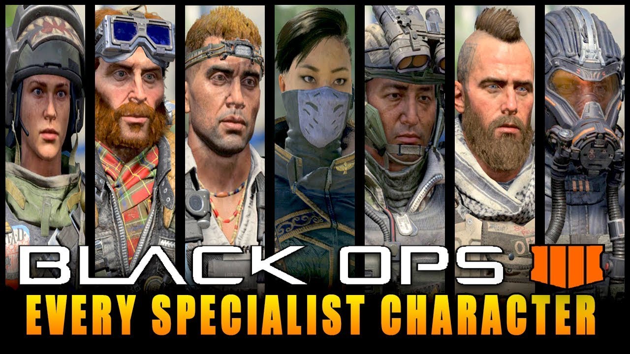 call of duty black ops 4 characters
